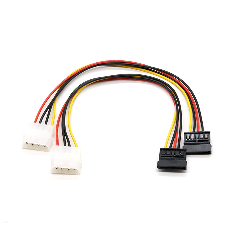 Molex 5.08 To sata кабель Комп'ютерний кабель для жорсткого диска 18AWG 500 мм